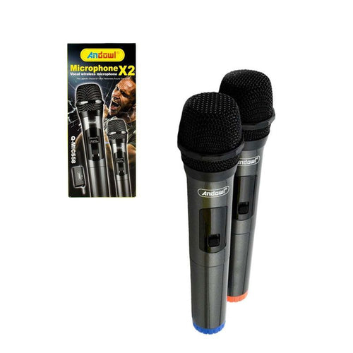 Andowl Ασύρματο Μικρόφωνο Set Χειρός Φωνής Q-MIC558 – Wireless Microphone ANDOWL