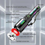 Andowl Επαναφορτιζόμενος Φακός Led 3200mAh με 5 λειτουργίες με δυνατότητα ζουμ L550 - Aluminum Alloy Strong Light Flashlight OEM
