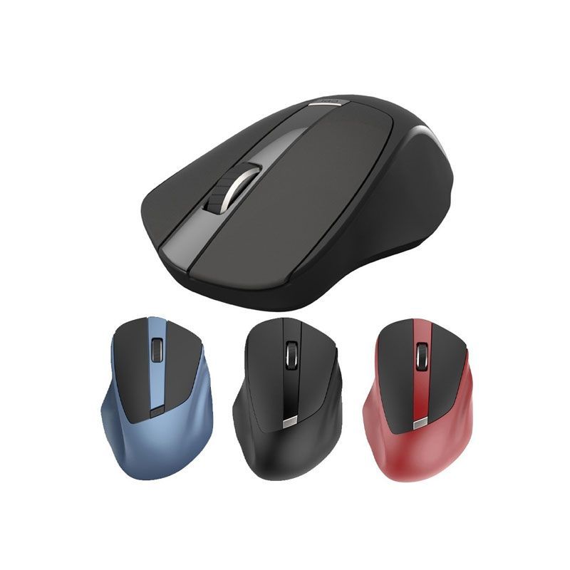Andowl Ασύρματο Εργονομικό Ποντίκι 2.4 GHZ QM66 - Wireless mouse - Κόκκινο - Μαύρο - Πετρόλ ANDOWL