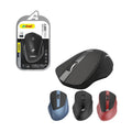 Andowl Ασύρματο Εργονομικό Ποντίκι 2.4 GHZ QM66 - Wireless mouse - Κόκκινο - Μαύρο - Πετρόλ ANDOWL