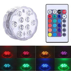 Andowl Φως Αδιάβροχο 10 LED RGB με Χειριστήριο Q-LED95 - LED RGB Diving Light OEM