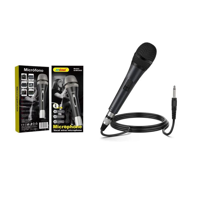 Andowl Ενσύρματο Μικρόφωνο Q-MIC602 Set Χειρός Φωνής – Wireless Microphone ANDOWL