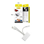 Andowl 5 σε 1 Lightning+Type C+USB A Card Reader με 3 Καλώδια Andowl Q-Z09 - 3-wire 5 in 1 card reader Q-Z09 ANDOWL