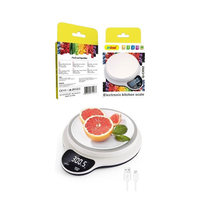 Andowl Ψηφιακή Ζυγαριά Aκριβείας Q-C692 - Electronic Kitchen Scale ANDOWL