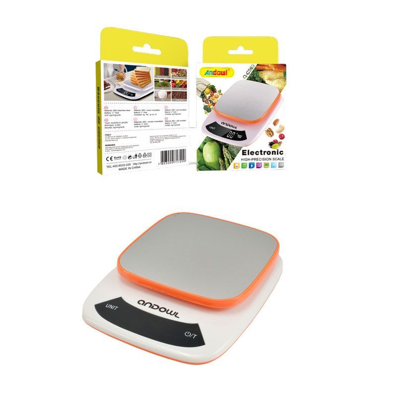 Andowl Ψηφιακή Ζυγαριά Κουζίνας 1gr/3kg Q-C960 - Electronic kitchen scale ANDOWL