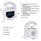 Andowl Ηχείο 4 σε 1 με Bluetooth, ασύρματο φορτιστή, ξυπνητήρι & ρολόι 15W 5A Pro - Wireless Charging Speaker OEM