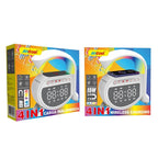 Andowl Ηχείο 4 σε 1 με Bluetooth, ασύρματο φορτιστή, ξυπνητήρι & ρολόι 15W 5A Pro - Wireless Charging Speaker OEM