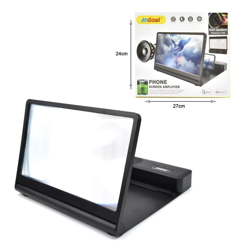 Andowl Μεγεθυντής Οθόνης Κινητού Q-T93 - Phone Screen Amplifier Dual Speakers ANDOWL