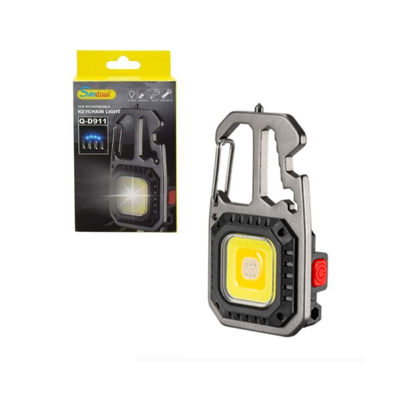 Andowl Πολυεργαλείο Μπρελόκ Φακός Q-D911 - Cob rechargeable keychain light OEM