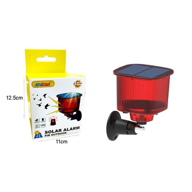 Andowl Ηλιακός Συναγερμός IP55 Q-BJ900 - Solar Alarm Pir Outdoor OEM