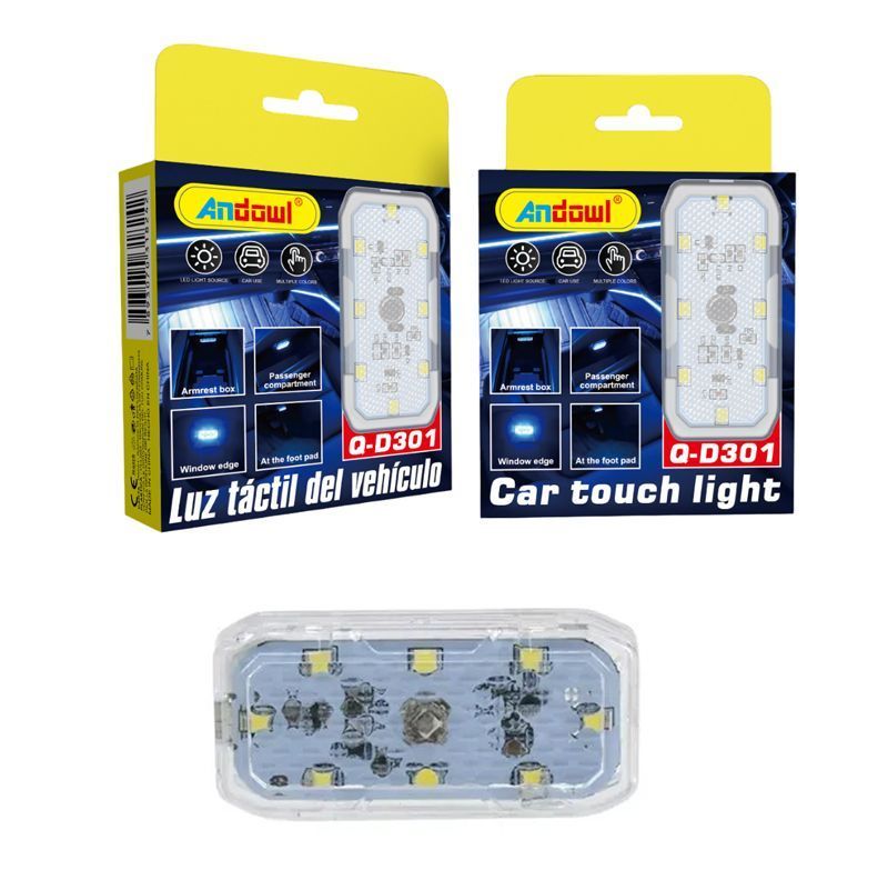 Andowl Διακοσμητικό φωτιστικό LED αφής λευκού φωτισμού για αυτοκίνητο Q-D301- Car touch light ANDOWL