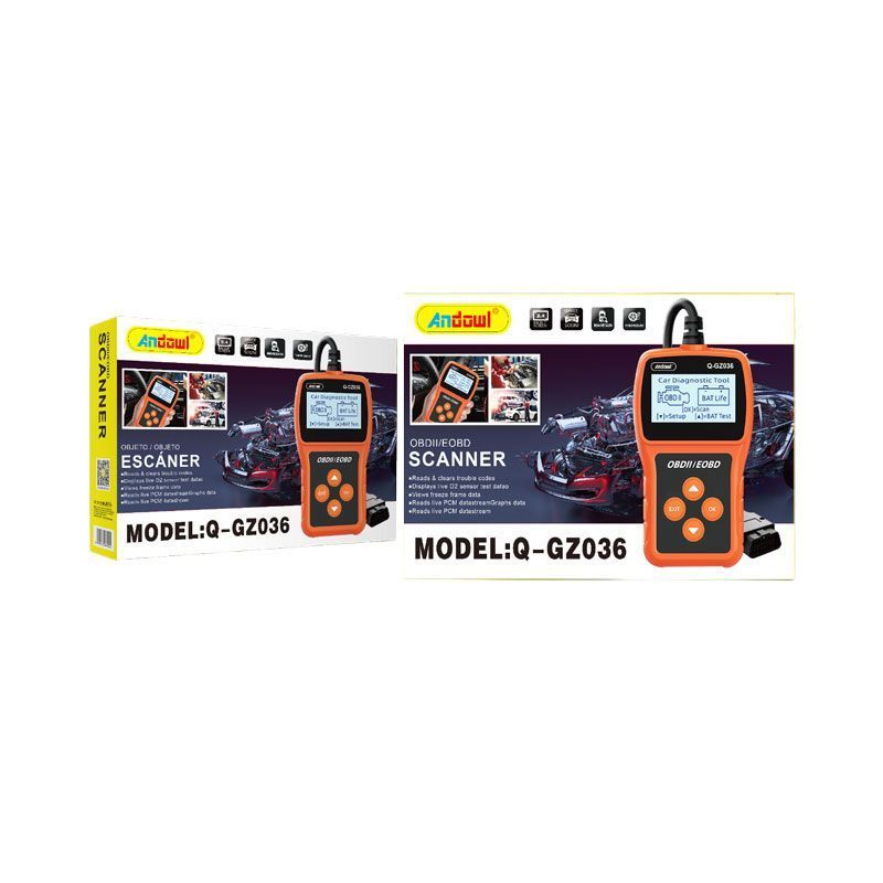 Andowl Ψηφιακό διαγνωστικό αυτοκινήτων OBDII/EOBD Q-GZ36 - Scanner Q-GZ36 ANDOWL