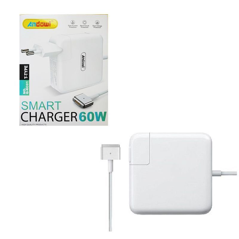 Andowl Φορτιστής Laptop 60W για Apple με Αντάπτορα Τροφοδοσίας Q-KC01 - Smart Charger ANDOWL