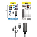 Andowl Καλώδιο USB σε HDTV 3in1 4K HDR Q-HD352 - 3in1 HDTV Cable ANDOWL