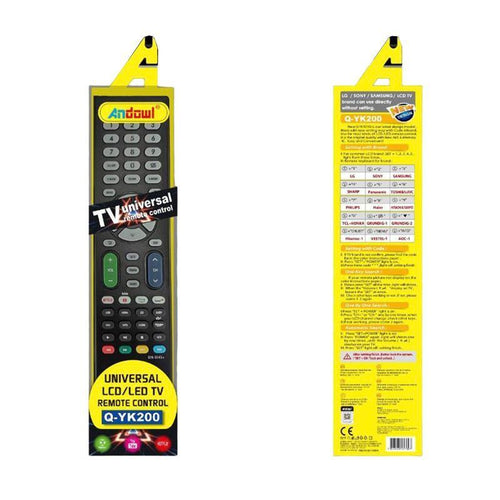 Andowl Universal Τηλεχειριστήριο Q-YK200 για Τηλεοράσεις - TV Universal Remote Control ANDOWL
