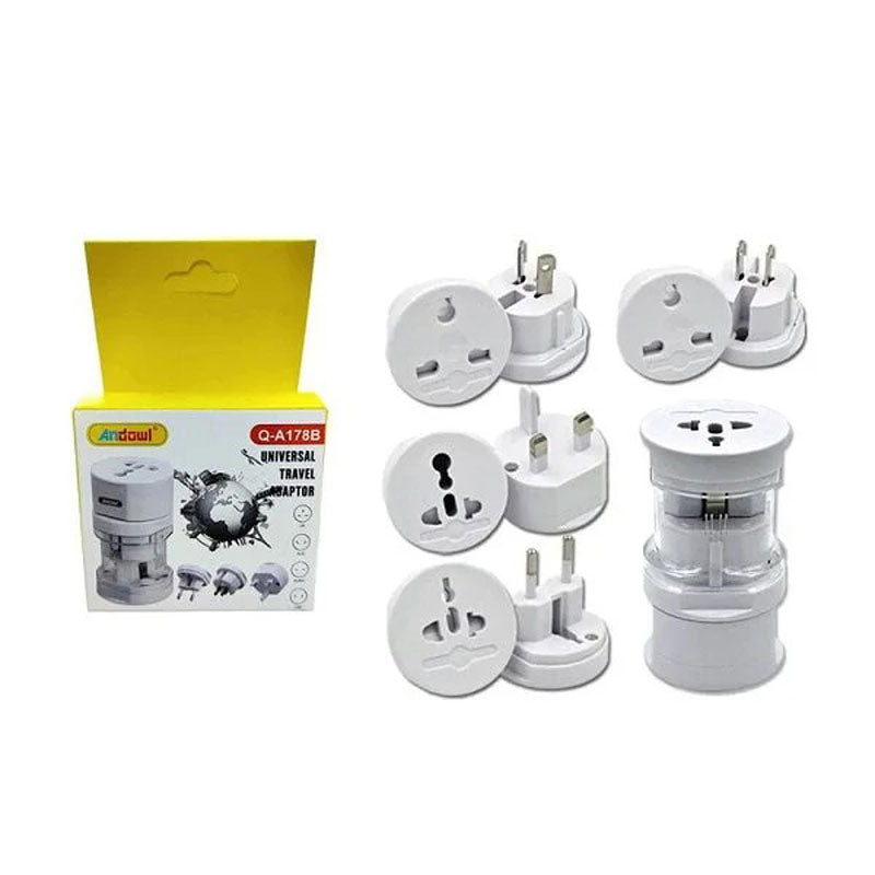 Αντάπτορας Πρίζας Universal Q-A178B - Universal Travel Adaptor ANDOWL