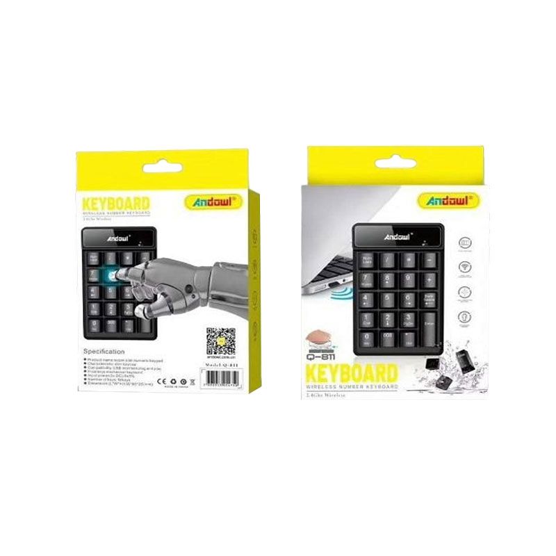 Andowl Ασύρματο Αριθμητικό Πληκτρολόγιο Q-811 – Wireless Number Keyboard ANDOWL