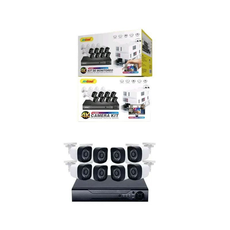 Andowl Ολοκληρωμένο Σύστημα CCTV με 8 Κάμερες 4K Q-S888 - Camera Kit ANDOWL