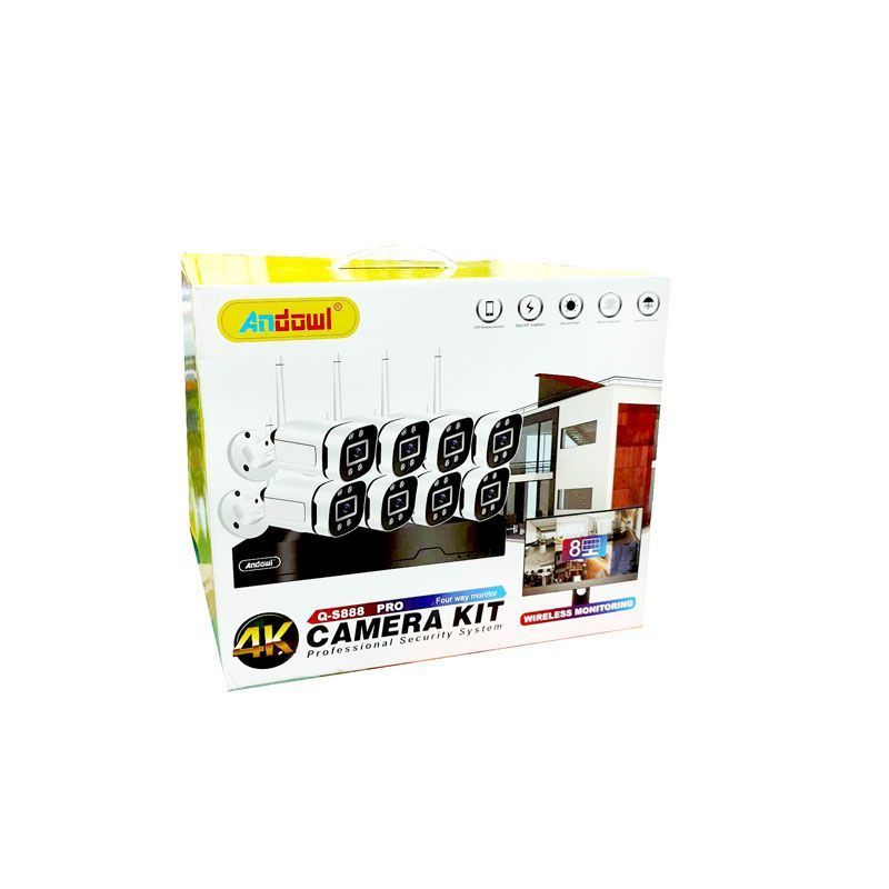 Andowl Ολοκληρωμένο Σύστημα CCTV με 8 Κάμερες 4K Q-S888 PRO - Camera Kit ANDOWL