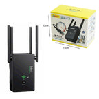 Andowl Q-W012 WiFi Extender Dual Band (2.4 & 5GHz) 1200Mbps με 2 Θύρες Ethernet - WiFi Range Extender/ Repeater/ Router ANDOWL