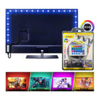 Andowl Ταινία LED Τροφοδοσίας USB (5V) RGB Μήκους 2m Σετ με Τηλεχειριστήριο και Τροφοδοτικό Τύπου SMD5050 Q-DT20 - LED strip lights OEM