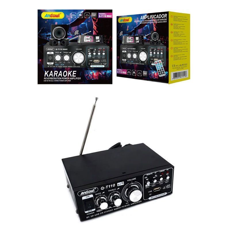 Andowl Τελικός Ενισχυτής Hi-Fi Stereo Q-T110 Max - Karaoke Reverberation Power Amplifier ANDOWL