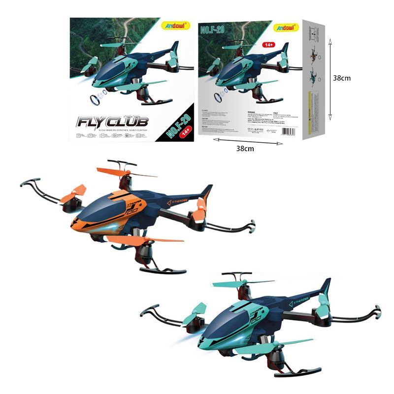 Andowl Drone Ultra 4Κ HD F-20 - Fly Club Drone - Πορτοκαλί ANDOWL
