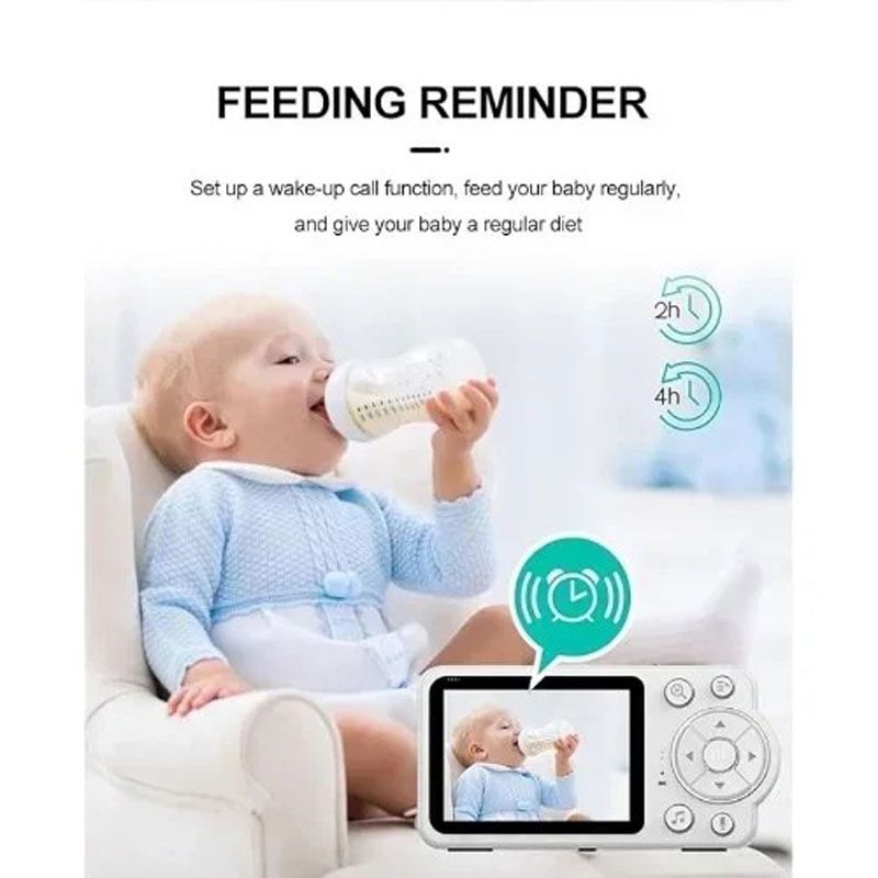 Andowl Baby Monitor 2.8” με κάμερα και εφαρμογή WiFi Ultra HD 4K Q-A006 - Video baby monitor ANDOWL