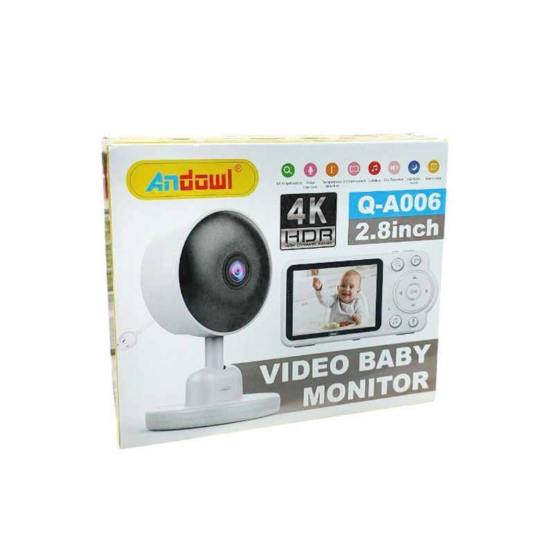 Andowl Baby Monitor 2.8” με κάμερα και εφαρμογή WiFi Ultra HD 4K Q-A006 - Video baby monitor ANDOWL