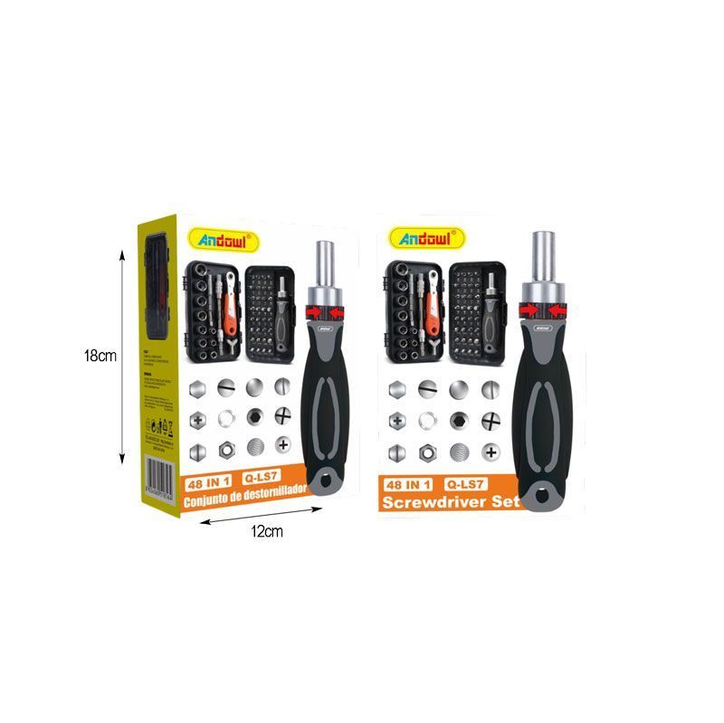Andowl Σετ Κτσαβίδι Καρυδάκι 48 σε 1 Q-LS7 - Screwdriver Set ANDOWL