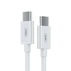 Andowl Q-SJ230 Καλώδιο γρήγορης φόρτισης TypeC 60W PD 1m Λευκό - Data Cable ANDOWL