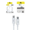 Andowl Q-SJ230 Καλώδιο γρήγορης φόρτισης TypeC 60W PD 1m Λευκό - Data Cable ANDOWL