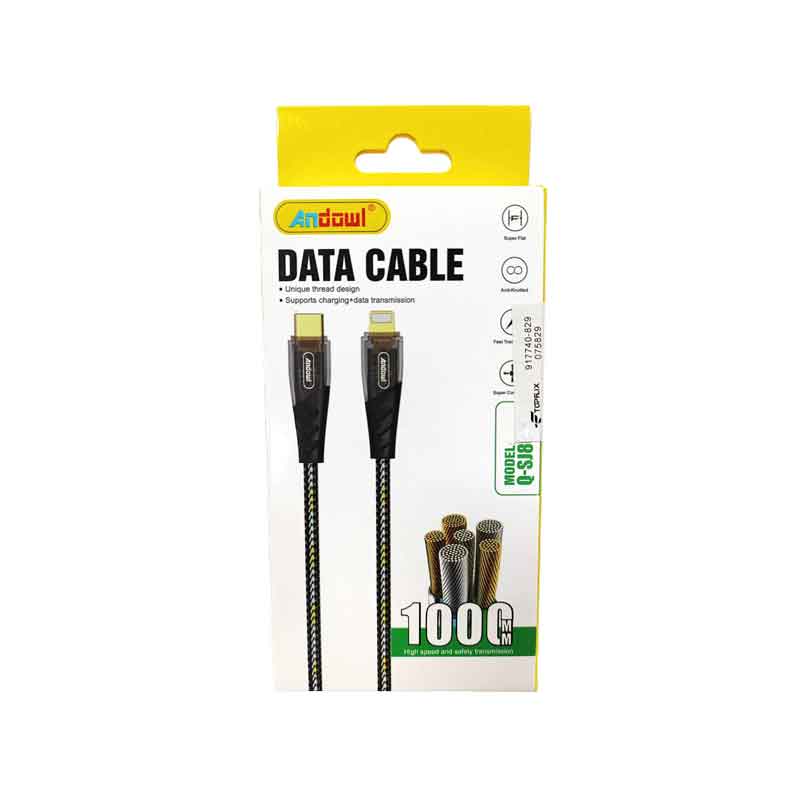 Andowl Καλώδιο Δεδομένων Type-C σε Lightning 1m 3A Q-SJ8090 - Data Cable ANDOWL