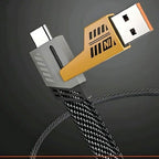 Andowl Καλώδιο Δεδομένων 4σε1 65W 120cm Q-SJ60 - 4in1 Data Cable ANDOWL