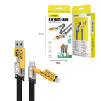 Andowl Καλώδιο Δεδομένων 4σε1 65W 120cm Q-SJ60 - 4in1 Data Cable ANDOWL