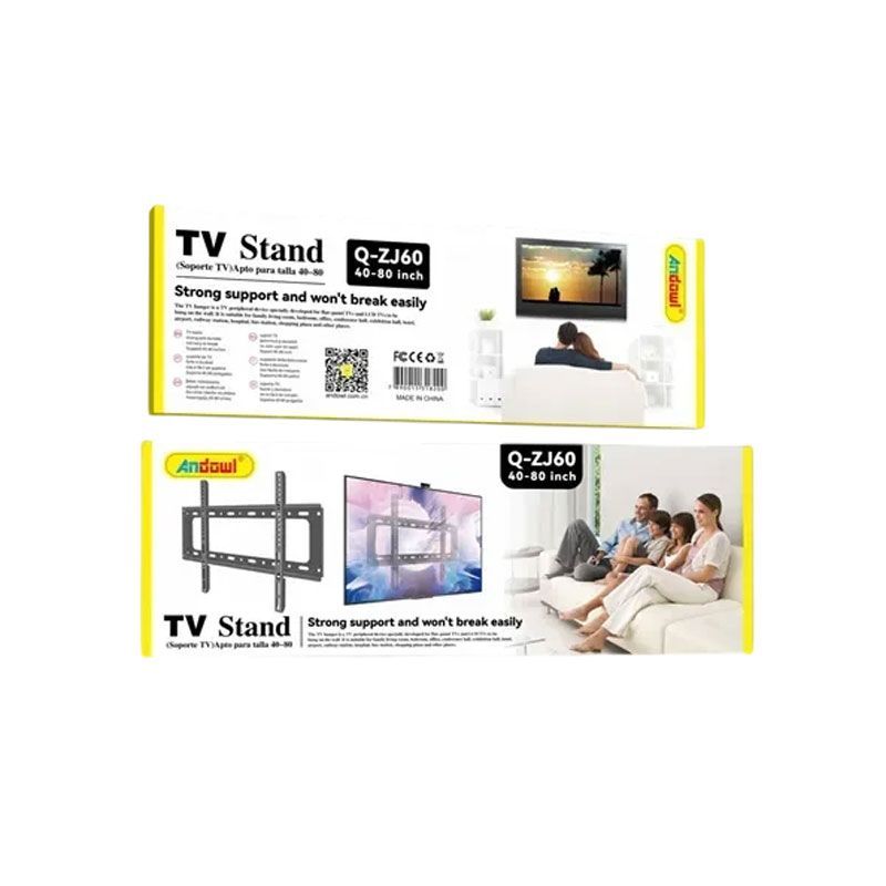 Andowl Βάση τηλεόρασης τοίχου 40-80 inch και 50kg Q-ZJ60 - Wall Mount TV Stand ANDOWL