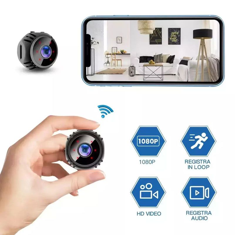 Andowl Κρυφή Κάμερα WiFi 1080p με Υποδοχή για Κάρτα Μνήμης και Ανιχνευτή Κίνησης Q-S710 - Mini WIFI USB IP Camera ANDOWL