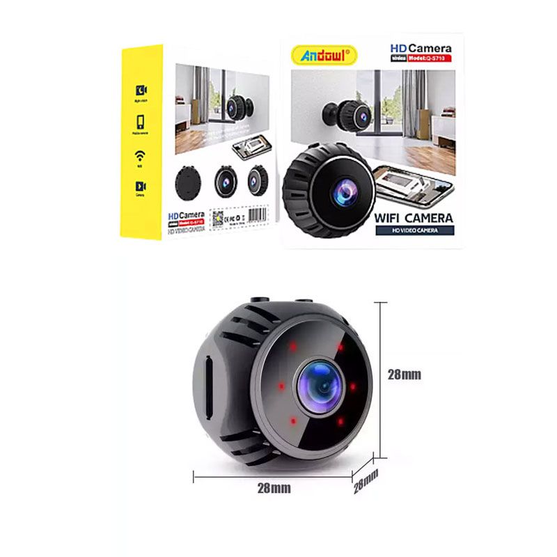 Andowl Κρυφή Κάμερα WiFi 1080p με Υποδοχή για Κάρτα Μνήμης και Ανιχνευτή Κίνησης Q-S710 - Mini WIFI USB IP Camera ANDOWL