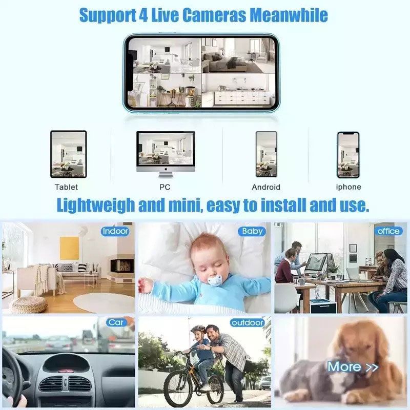 Andowl Κρυφή Κάμερα WiFi 1080p με Υποδοχή για Κάρτα Μνήμης και Ανιχνευτή Κίνησης Q-S710 - Mini WIFI USB IP Camera ANDOWL