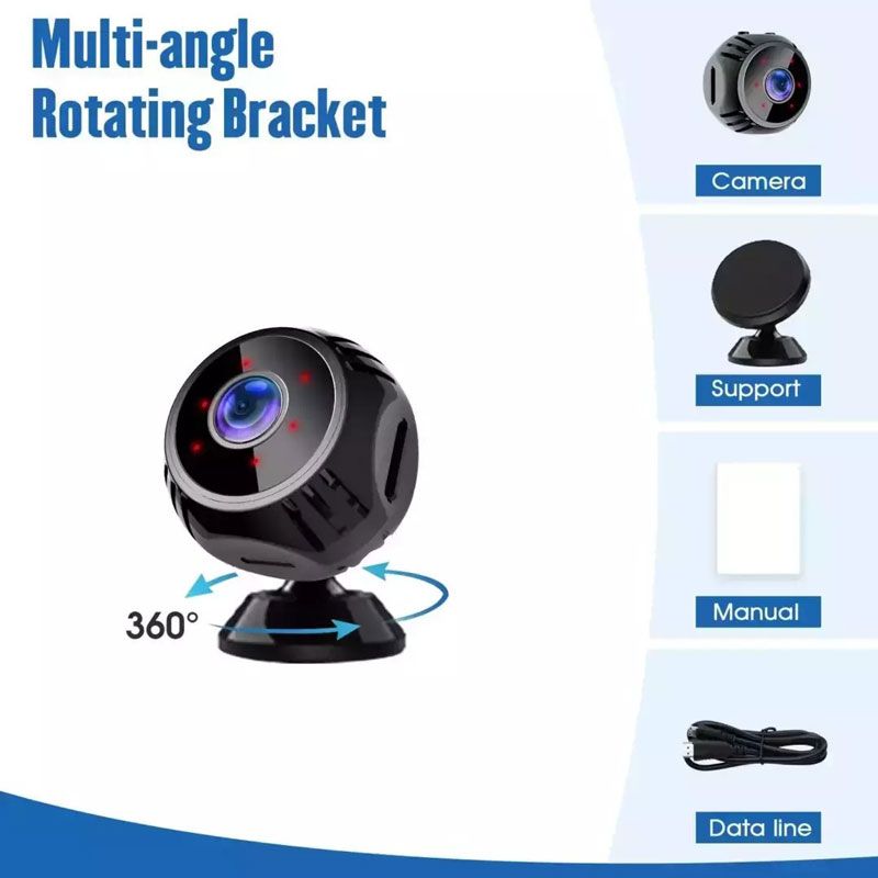 Andowl Κρυφή Κάμερα WiFi 1080p με Υποδοχή για Κάρτα Μνήμης και Ανιχνευτή Κίνησης Q-S710 - Mini WIFI USB IP Camera ANDOWL