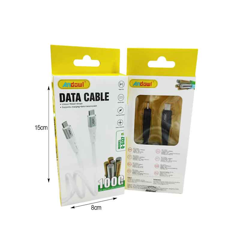 Andowl Καλώδιο δεδομένων Type-c σε Type-c 5A 1M Q-SJ32 - Data Cable ANDOWL