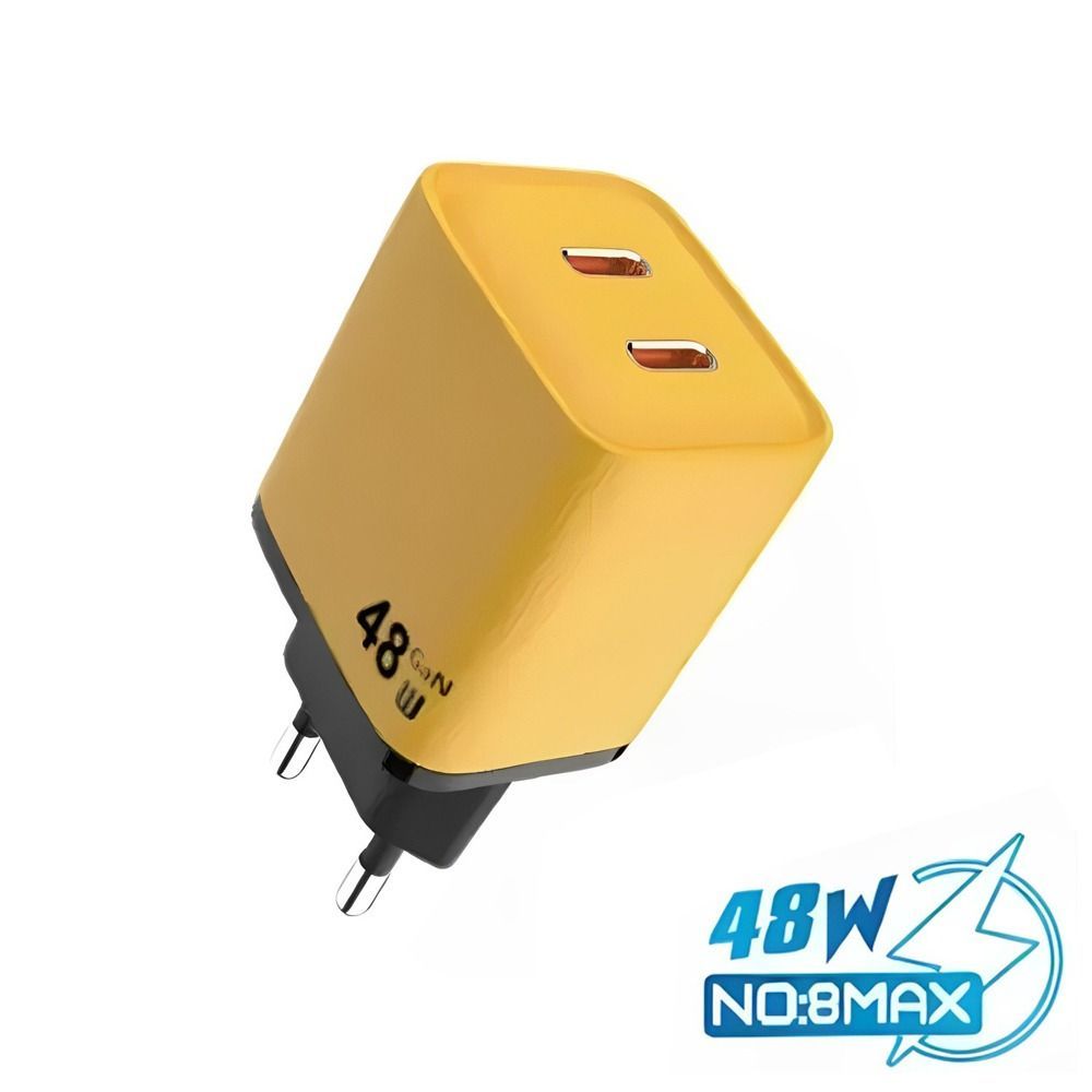 Andowl Φορτιστής Χωρίς Καλώδιο με 2 Θύρες USB-C 48W 8MAX - Fast charger ANDOWL
