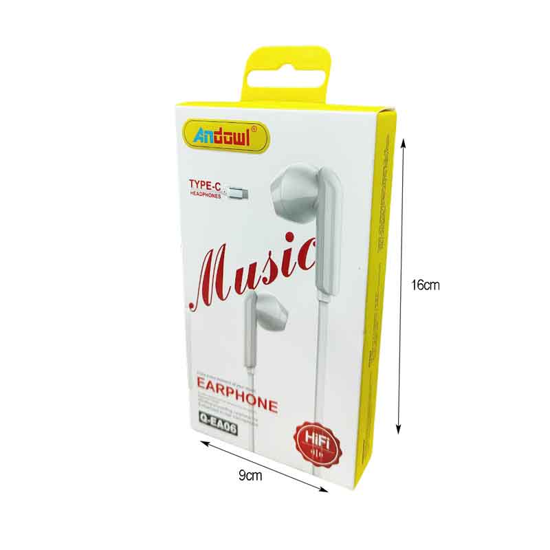 Andowl Ενσύρματα Ακουστικά με βύσμα Type-C Q-EA06 - Earphone ANDOWL