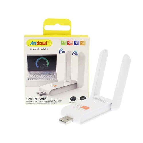 Andowl Q-UAV03 Ασύρματος USB Αντάπτορας Δικτύου 866Mbps - Wireless -AC Dual Band USB Adapter Andowl
