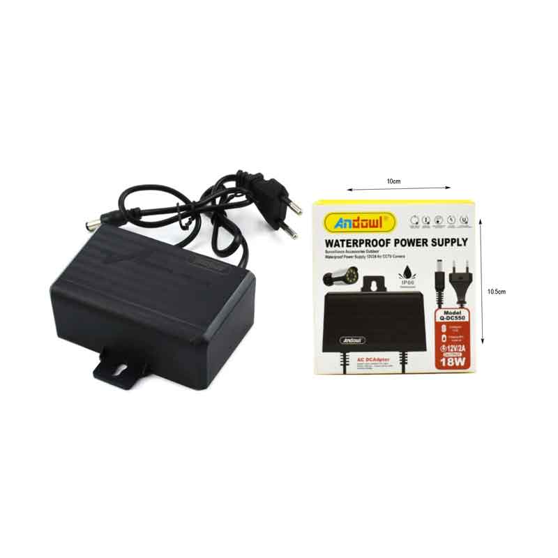 Andowl Τροφοδοτικό Συστημάτων CCTV Q-DC550 - Waterproof power supply ANDOWL