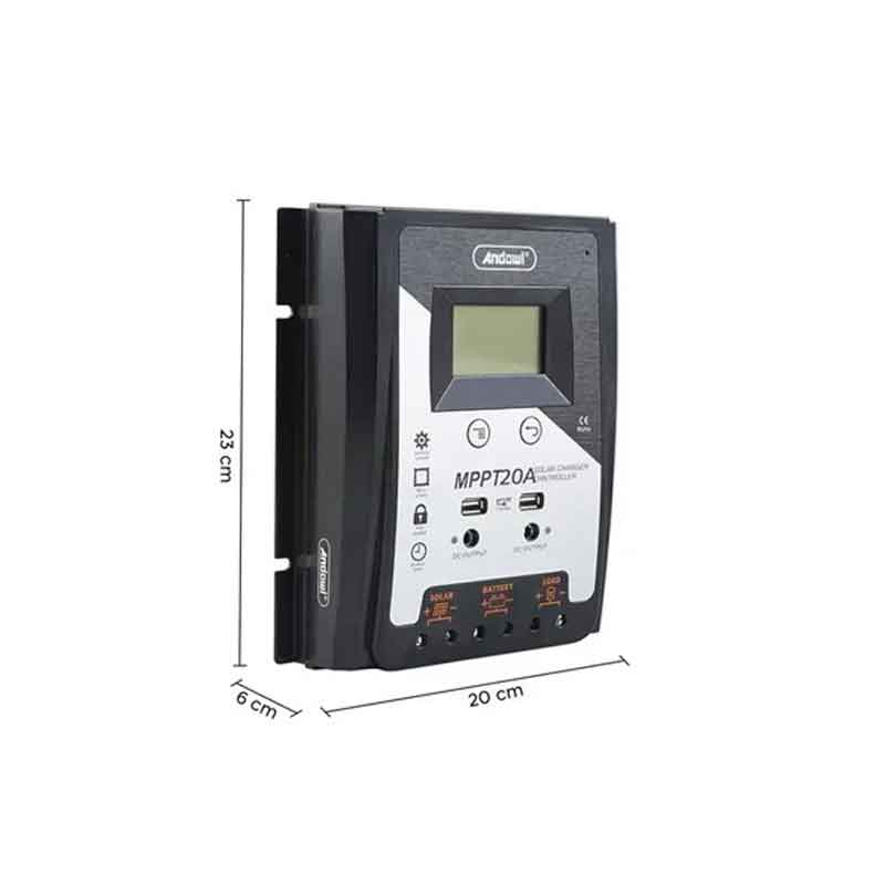 Andowl Ρυθμιστής φόρτισης φωτοβολταϊκών 30Amber MPPT 20A - Solar Charge Controller OEM