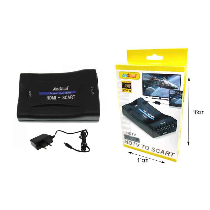 Andowl Μετατροπέας εικόνας και ήχου HDTV σε SCART QY-V06 - HDTV to SCART ANDOWL