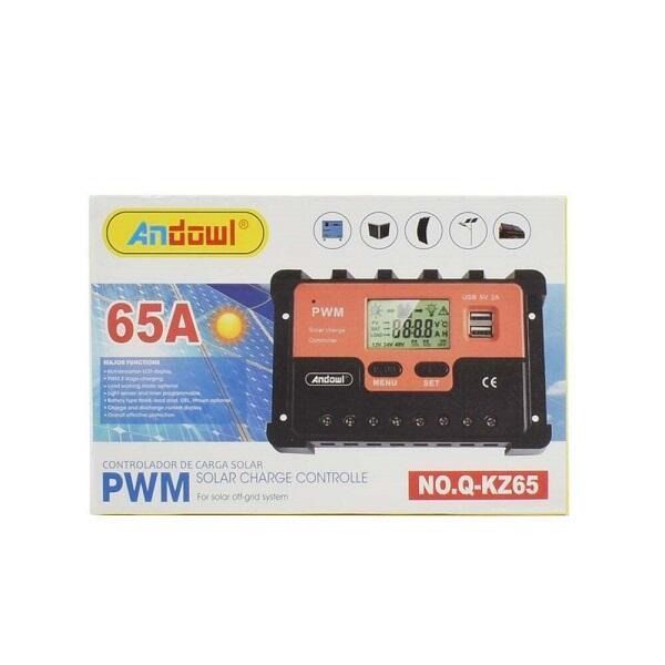 Andowl Ρυθμιστής Φόρτισης PWM 24V 65A Q-KZ65 - Solar Charge Controlle OEM