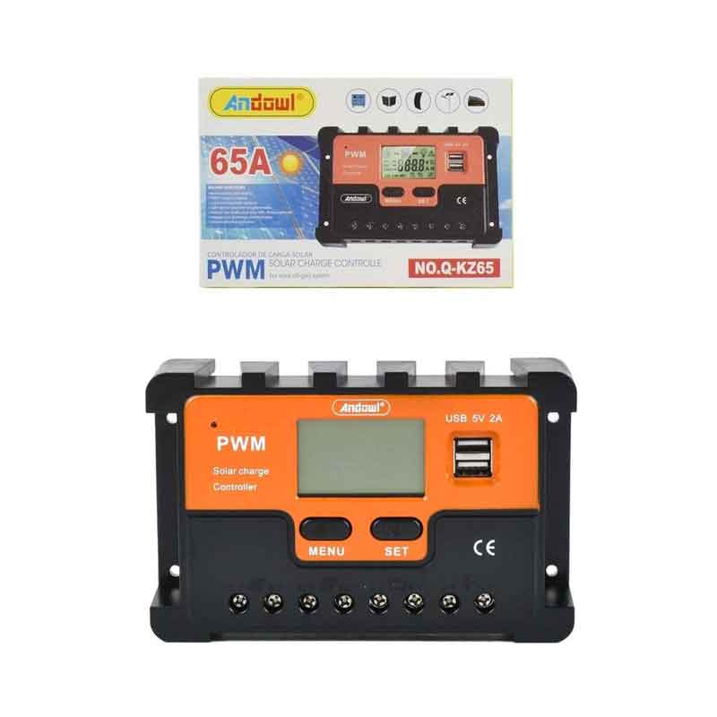 Andowl Ρυθμιστής Φόρτισης PWM 24V 65A Q-KZ65 - Solar Charge Controlle OEM