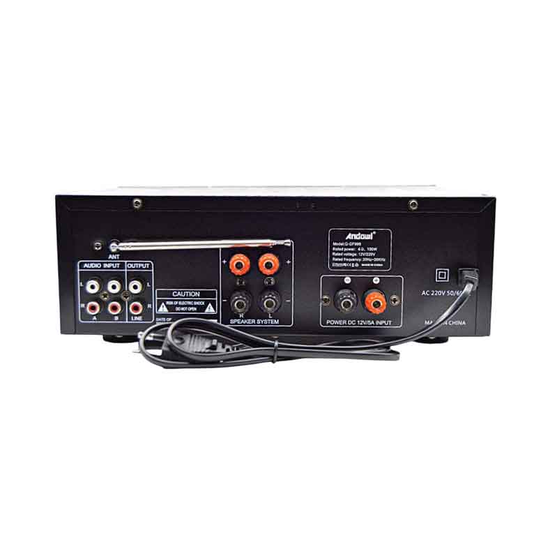 Andowl Ενισχυτής ήχου 2X150W Karaoke FM / Bluetooth / MP3 / Usb / Bluetooth Q-GF999 - Karaoke Reverberation Power Amplifier ANDOWL
